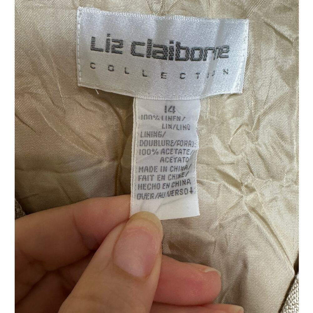 Liz Claiborne Vintage Y2K Tapestry Vest Size 14 - Picture 4 of 6